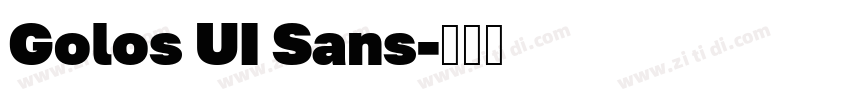 Golos UI Sans字体转换